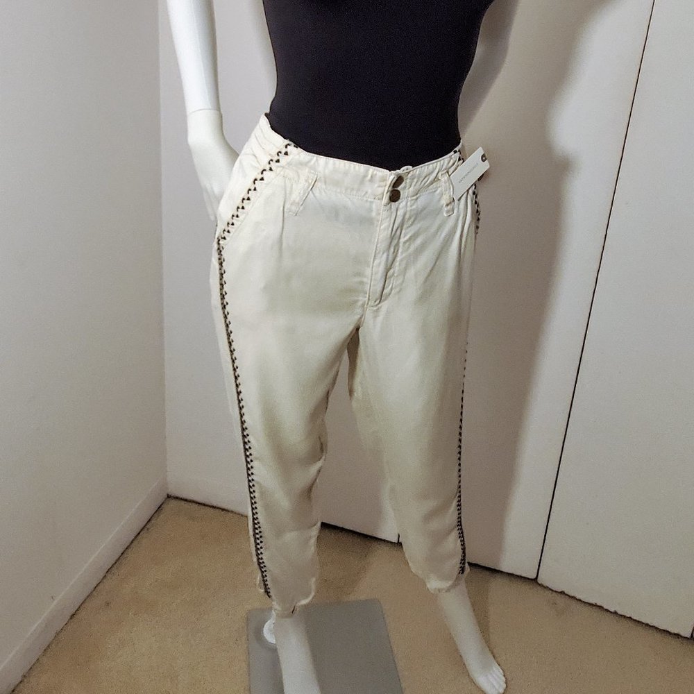 ANTHROPOLOGIE  SND/SABLE TAPERED PANTS